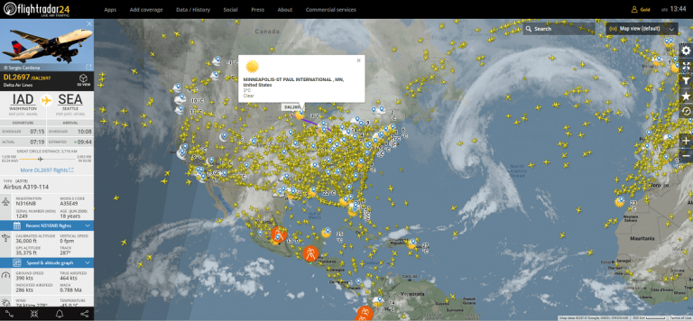 Flightradar24 - Track Your Plane In The USA In Real-Time